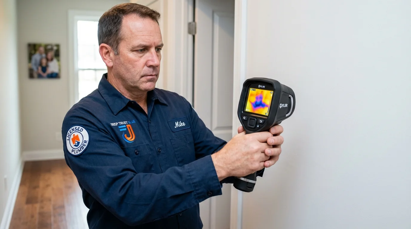 Thermal imaging leak detection by Johns Plumbing LLC in Milpitas