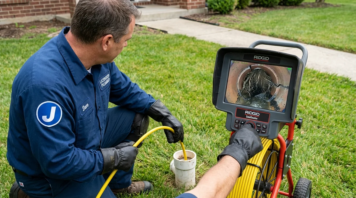 Sewer camera inspection being performed by Johns Plumbing LLC in Milpitas